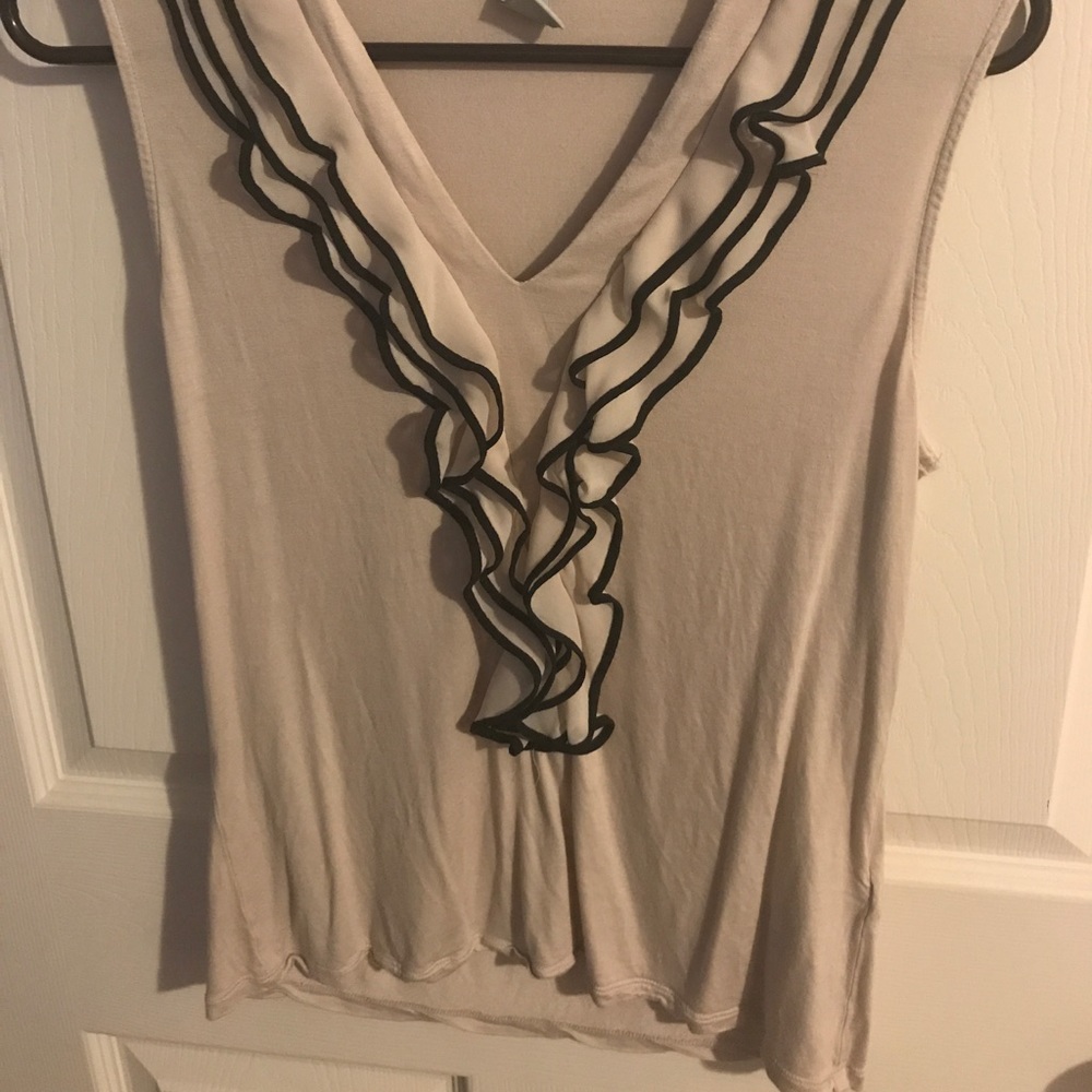 Ruffled tank top - H&M