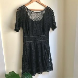 Obsidian lace dress