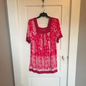 Pink tunic dress