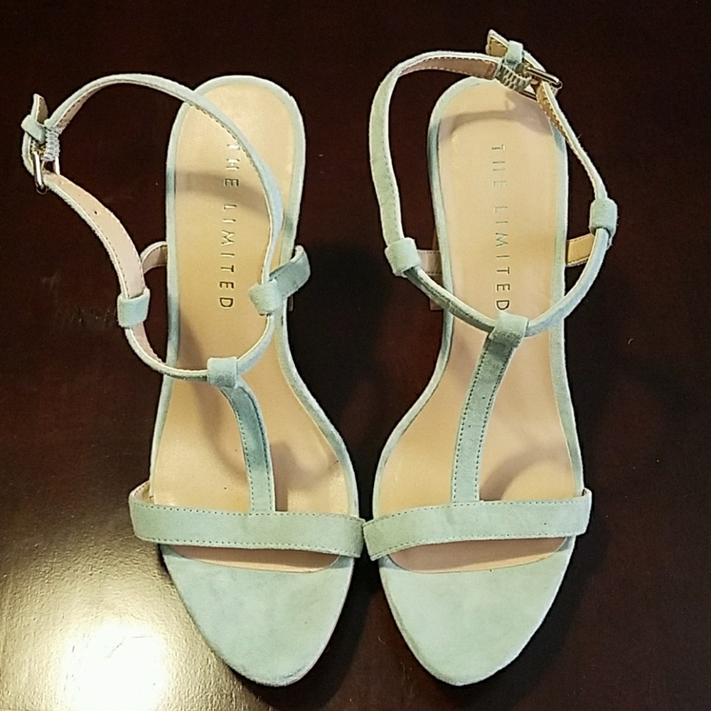 The limited - mint green high heels