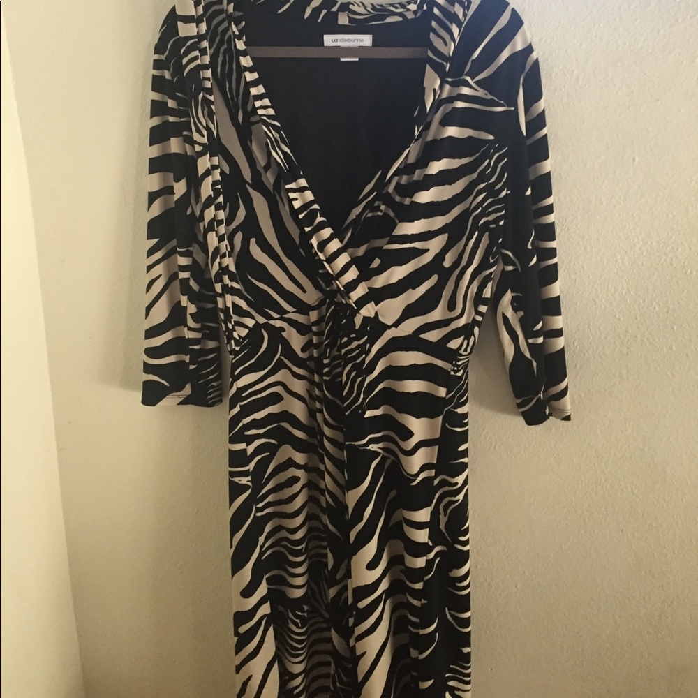 Liz Claiborne zebra print dress