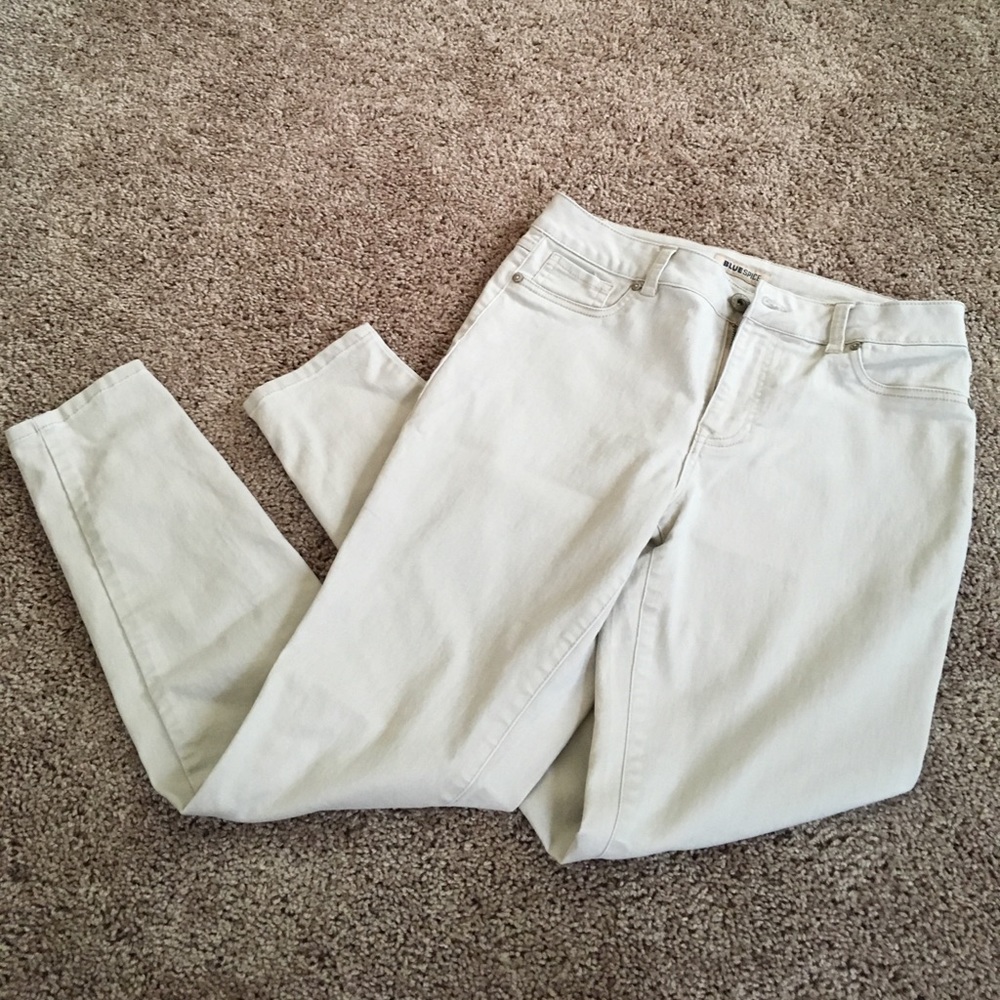 Skinny leg khakis