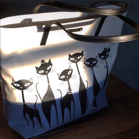 SOLD OUT! Kate Spade Jazz Cats Tote - Picture 2 of 5