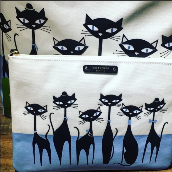SOLD OUT! Kate Spade Jazz Cats Tote - Picture 3 of 5