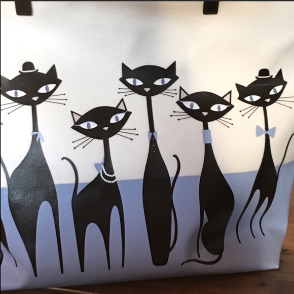 SOLD OUT! Kate Spade Jazz Cats Tote - Picture 4 of 5