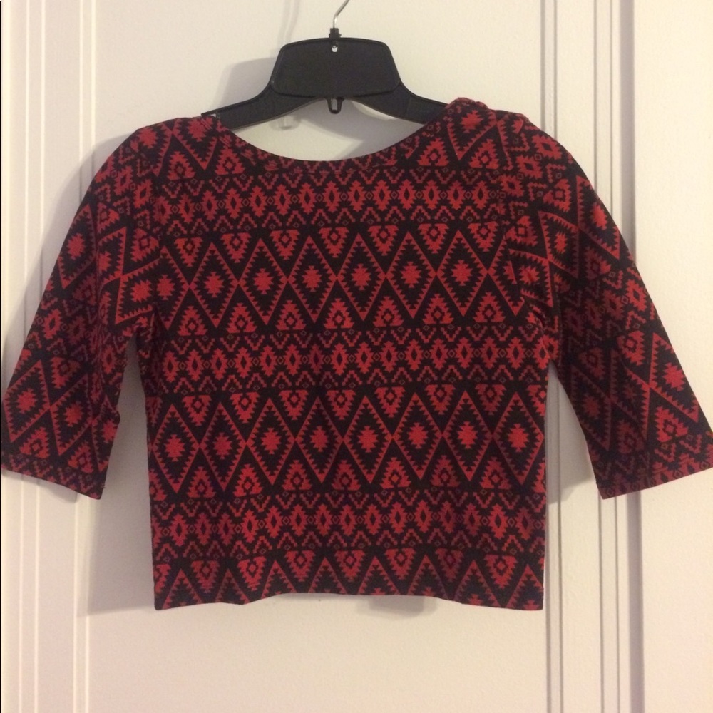 Forever 21 Aztec Print Crop Top