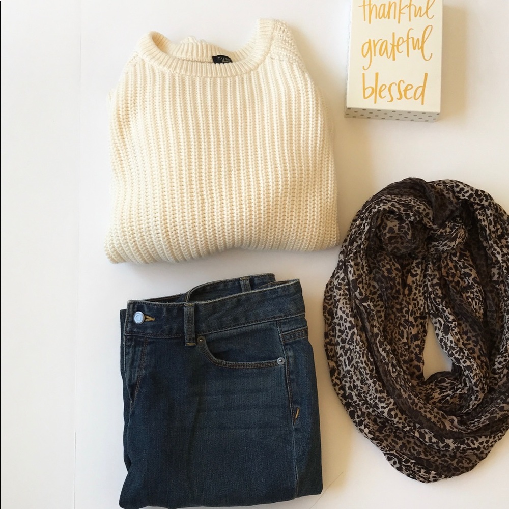 Talbots black label•Chunky Knit  sweater•size XL