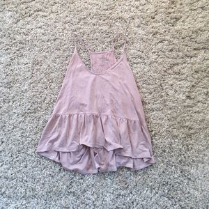 American Eagle soft & sexy peplum tank