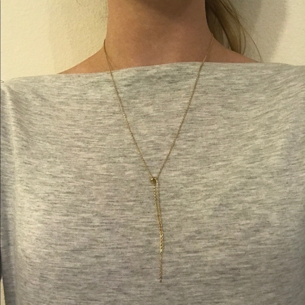 Gold knot necklace