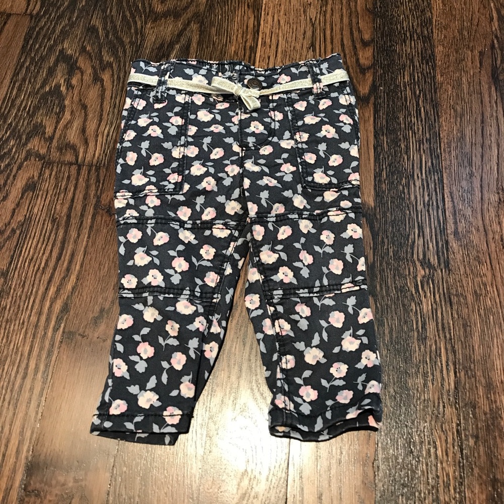 OshKosh B'gosh 6M floral jeans