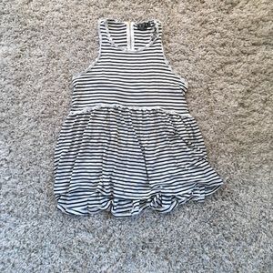 Striped babydoll tank