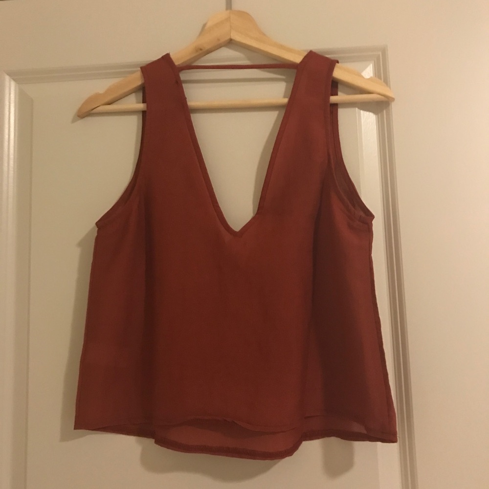 Urban Outfitters red top with low back