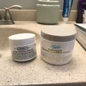 Kiehls Ultra Facial Cream & Pore Cleansing Mask