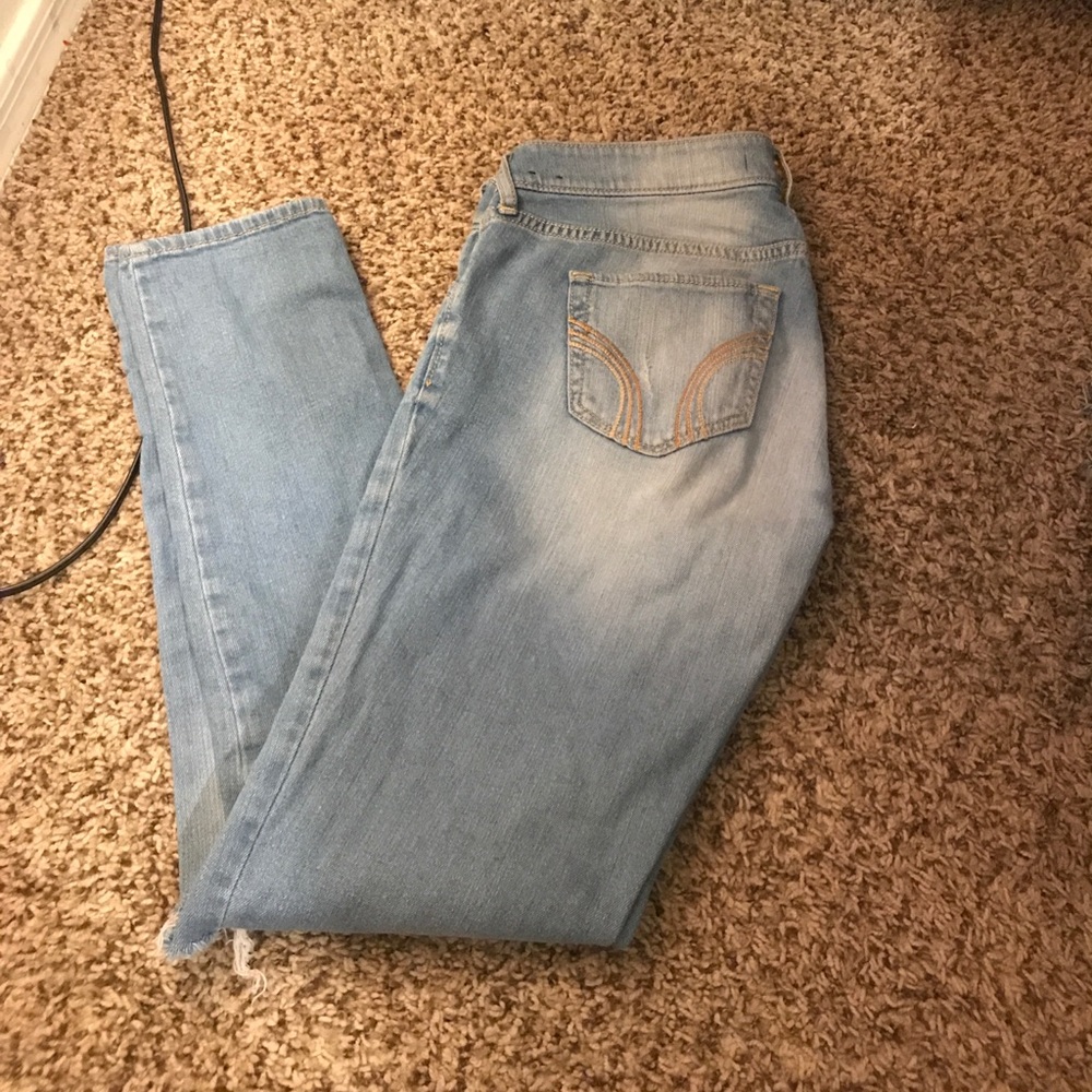 Hollister light wash boyfriend jeans
