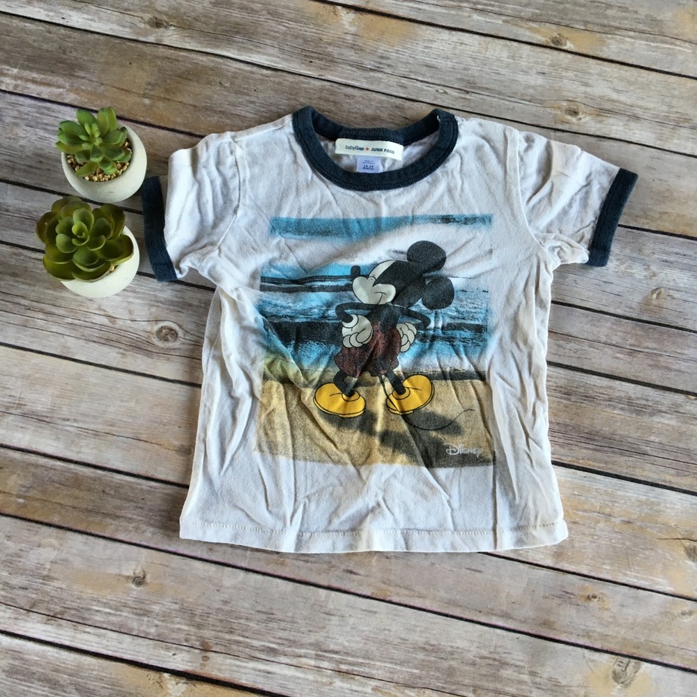 babyGap + junkfood Mickey Mouse tshirt