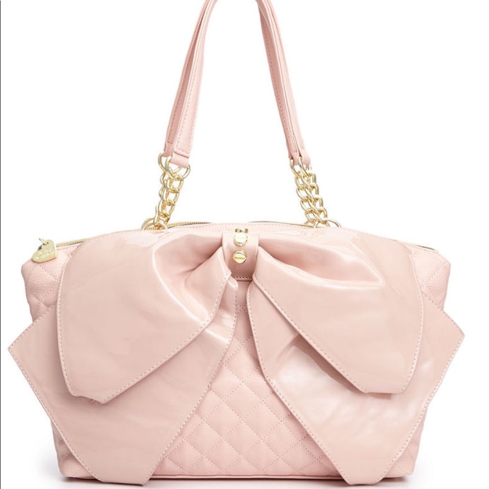Betsey Johnson Patent Bow Purse