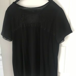 H&M BLACK LACE TOP
