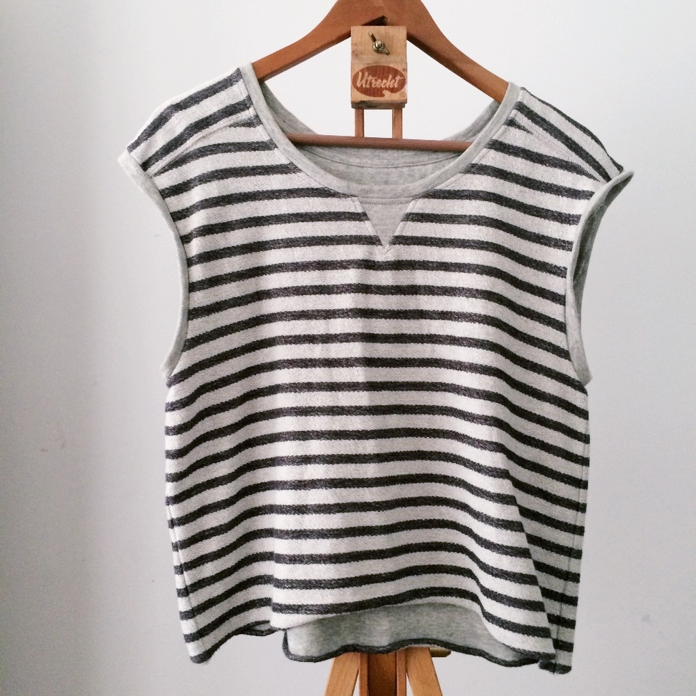[SOLD] TOTOKAELOxUNIQLO Stripe Terry Cotton Vest