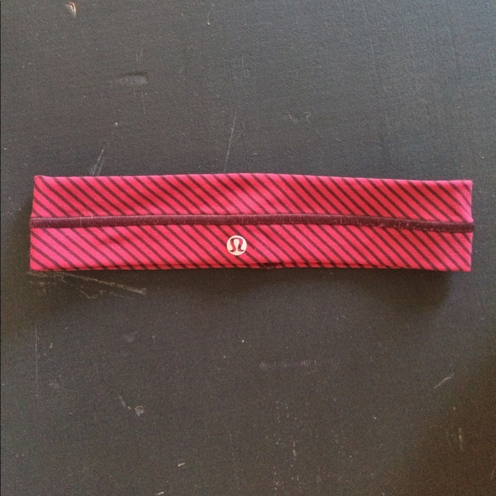 Pink and Maroon Lululemon Headband