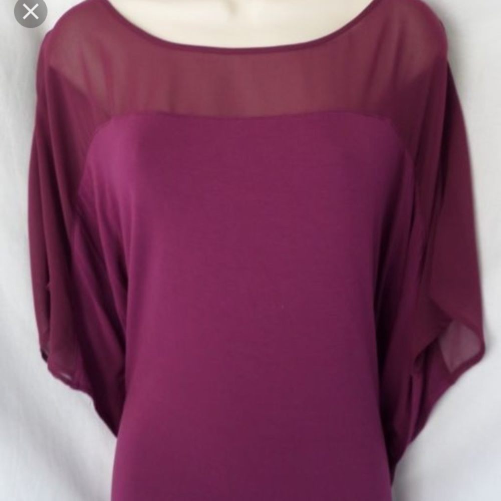 White House Black Market burgundy top