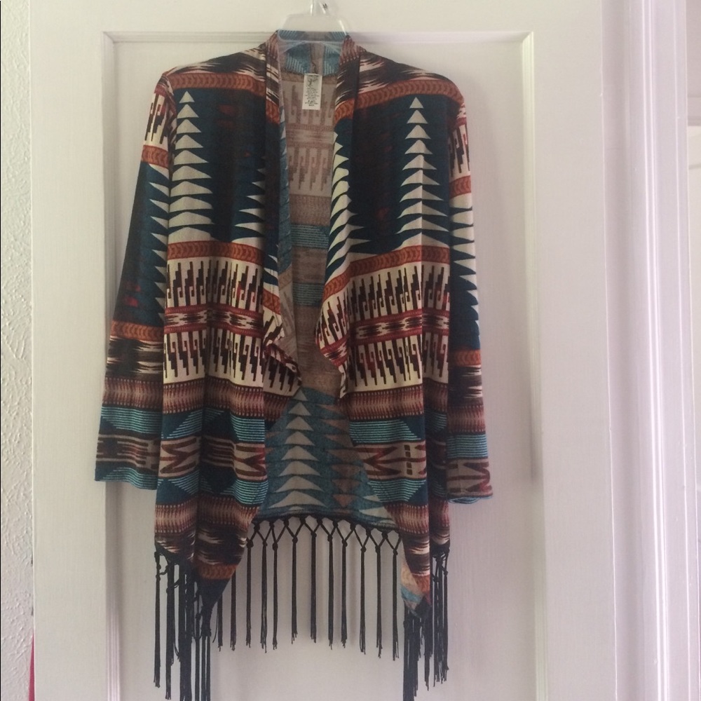 Fringe cardigan