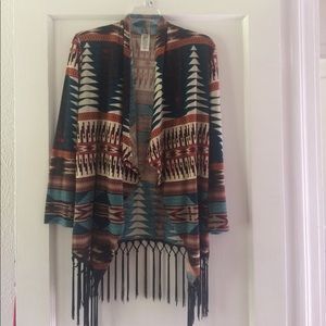 Fringe cardigan