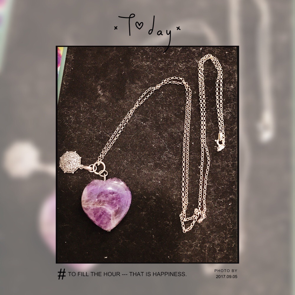 sterling silver  Amethyst Necklace