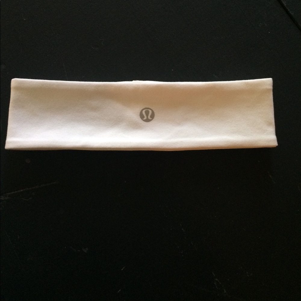 Wide White Lululemon Headband