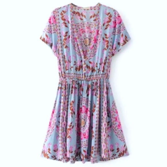 Pandora Playdress DRESS Mini Blue Pink Mandala NEW - Picture 2 of 8