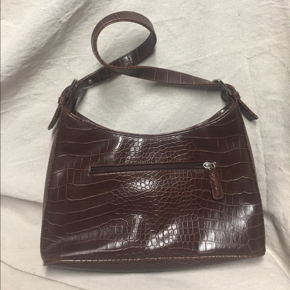 Brown Charter Club "crocodile" shoulderbag