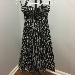 Black and white Anthropologie dress