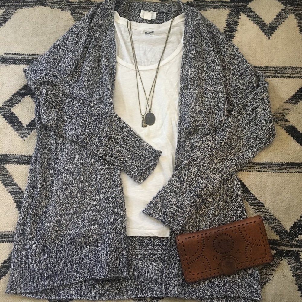 Caslon Knit Textured Cardigan