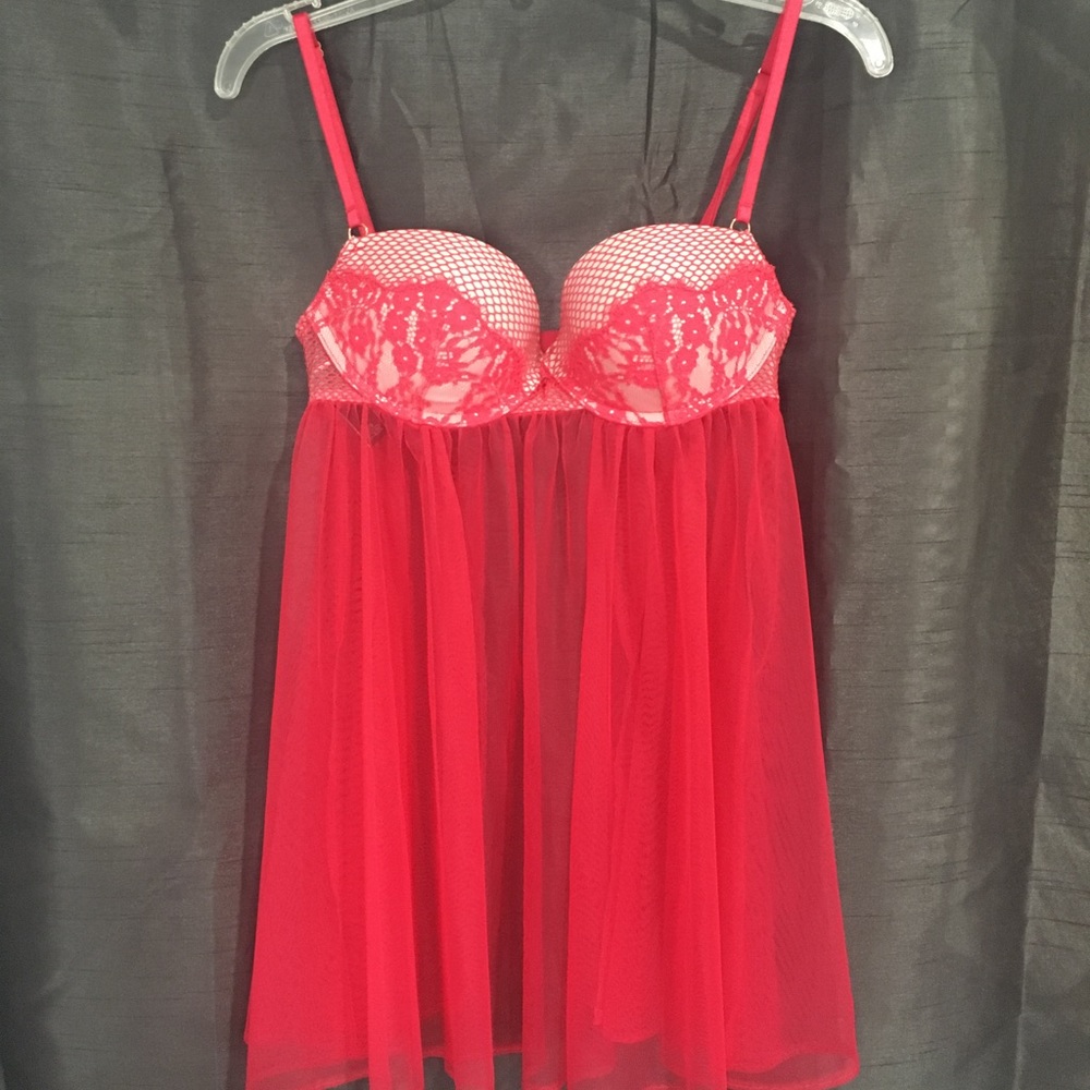 Red HOT VS Babydoll Lingerie Dress