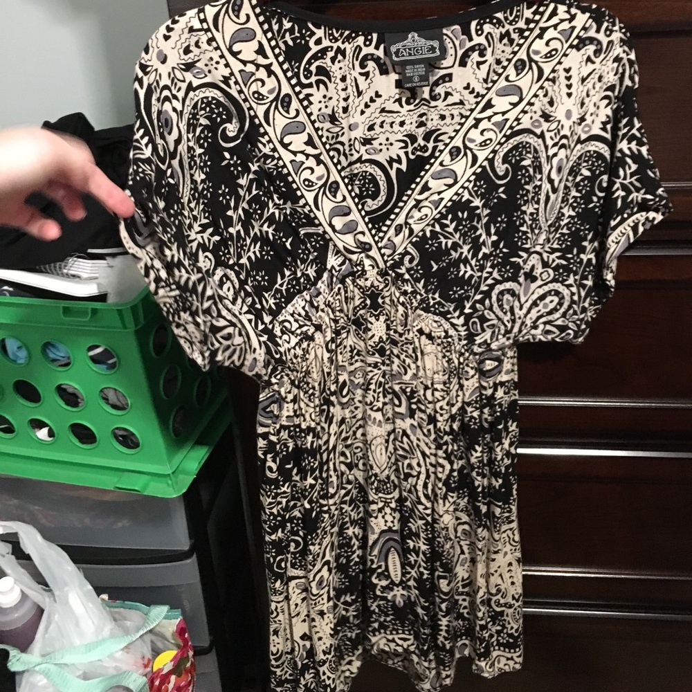 Black and White Pattern Dress