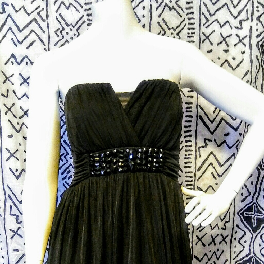 Bedazzled black dress
