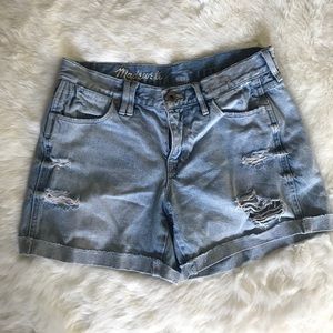 Madewell Ripped Jean Shorts