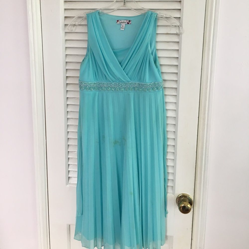 Light teal dress