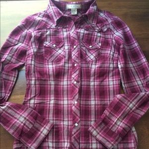 Pink plaid shirt
