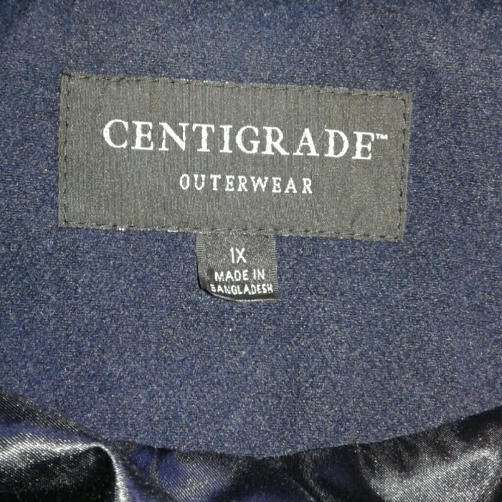 ✨✨✨CENTIGRADE OUTERWEAR NAVY BLUE CAR COAT ✨✨✨ - Picture 3 of 3