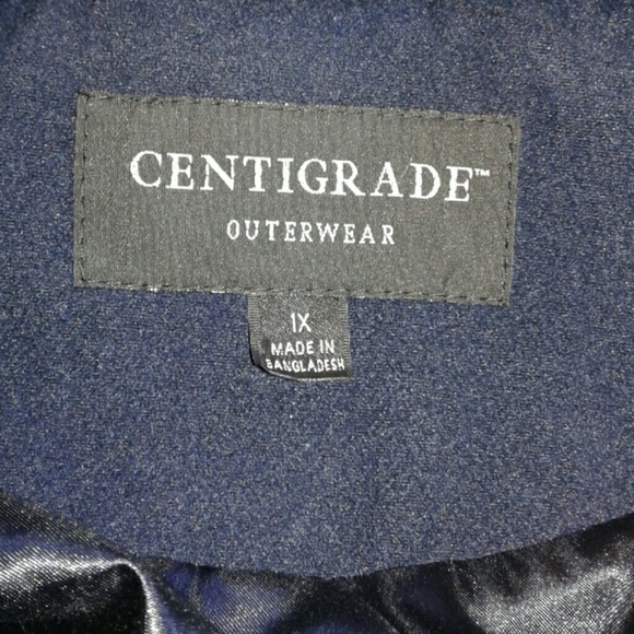 ✨✨✨CENTIGRADE OUTERWEAR NAVY BLUE CAR COAT ✨✨✨ - Picture 3 of 3