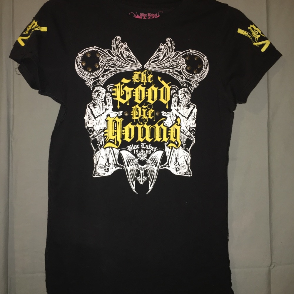Black label brand new never worn top