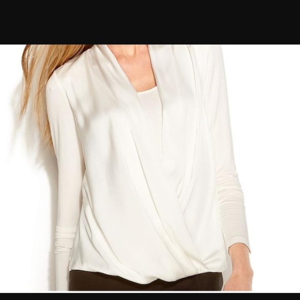 Michael KORS Long Sleeve Drape Blouse *NEVER WORN*