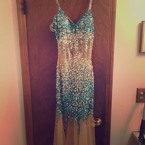 Beaded mermaid gown