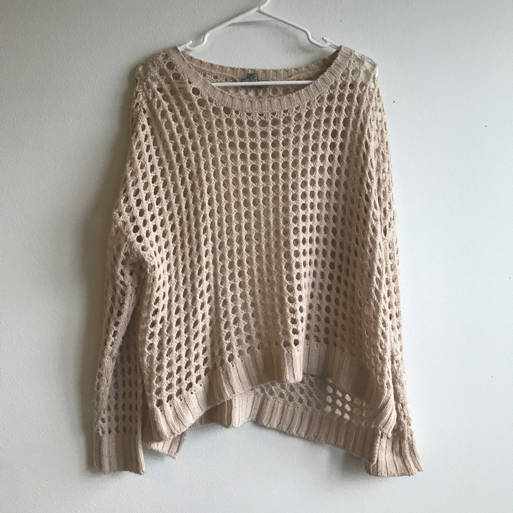 Cream Oversized Sweater
