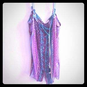 Transparent boho top