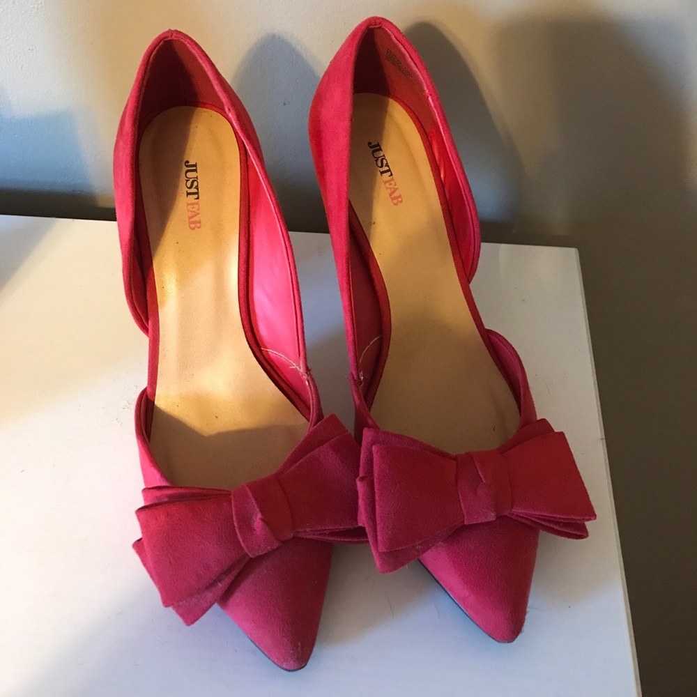 Red Just Fab Shoes 7.5