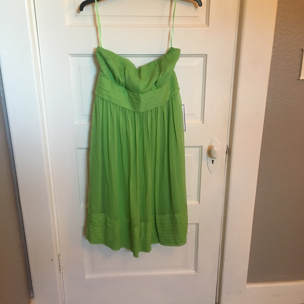 J Crew strapless chiffon dress