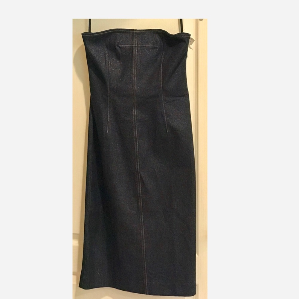BCBG Sexy Denim Strapless dress