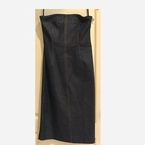BCBG Sexy Denim Strapless dress
