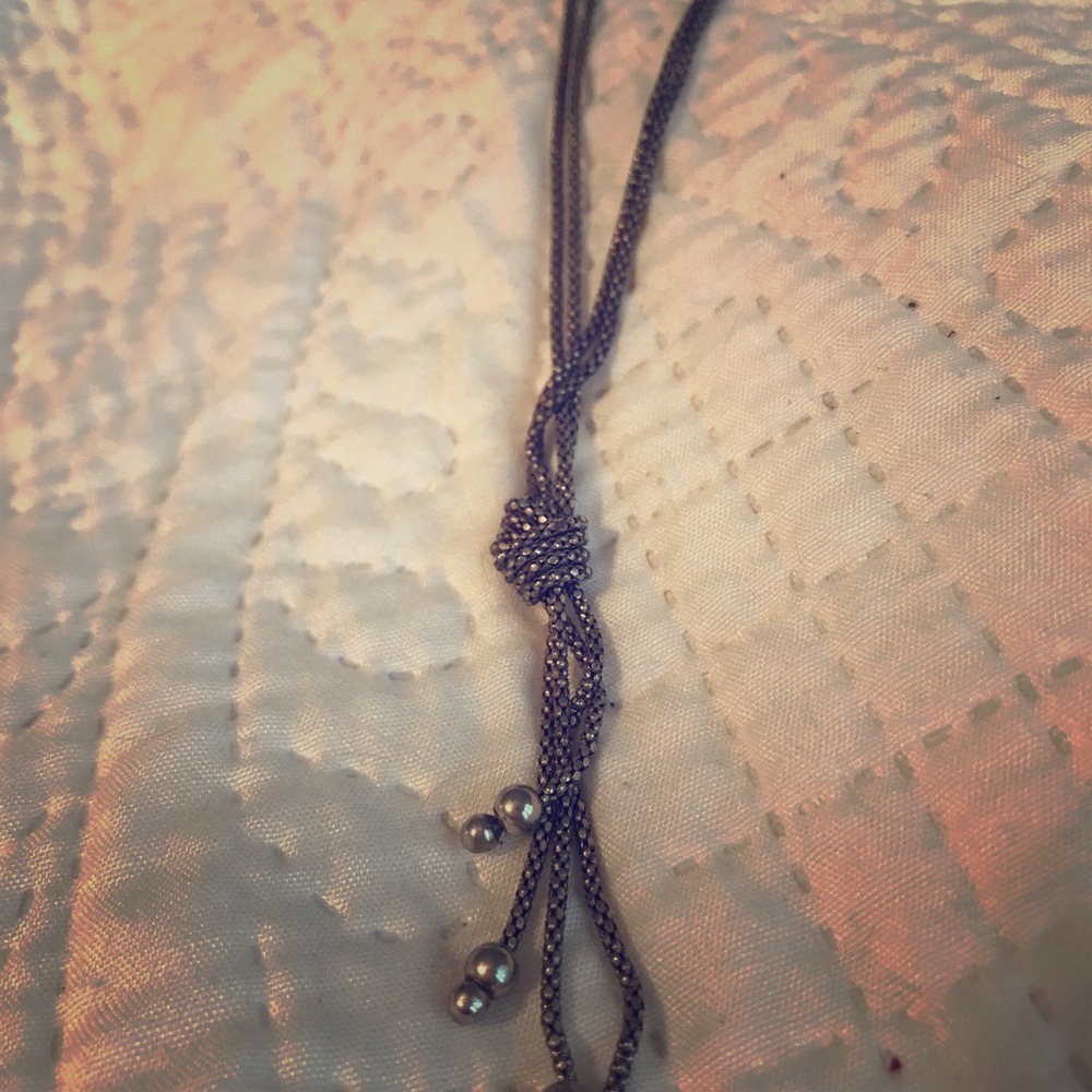 Retired Silpada Italian silver 925 knot necklace